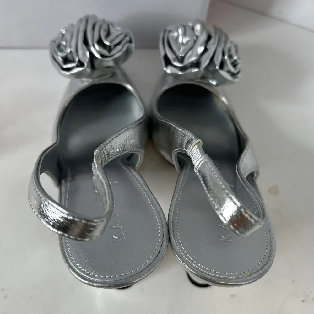 Katy Perry Laterr High Flower Silver Sz‎ 10